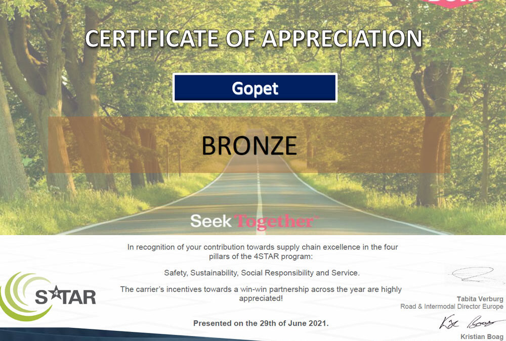 Renewed recognition from one of our strategic partners